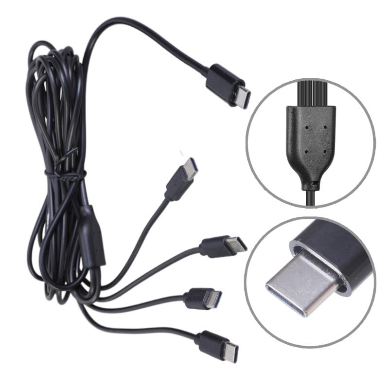 4 In 1 USB C Charging Cable for Mobile Phones Laptops Tablets and More with Enhances Durability Support 5V Charging