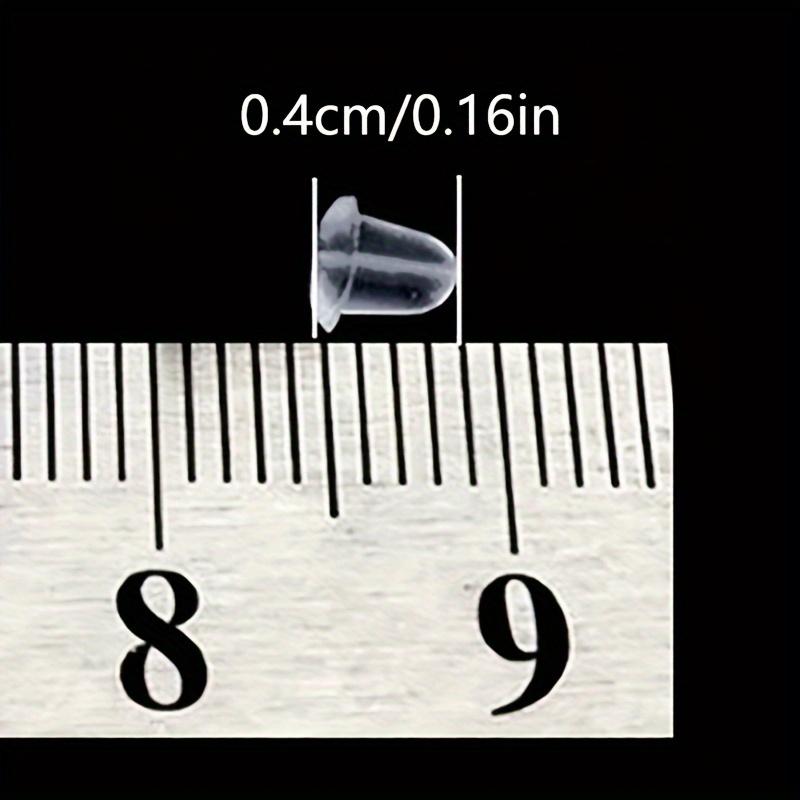 Clear Silicone Earring Backs - Non-Slip Grip, Secure Fit for Pierced Earrings, Jewelry Making,DIY Crafts - Compatible with Studs
