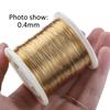 1Roll No Fade Copper Beading Wire Shapable Tarnish-Resistant Wire for DIY Bracelet Earrings Jewelry Making Craft Wholesale