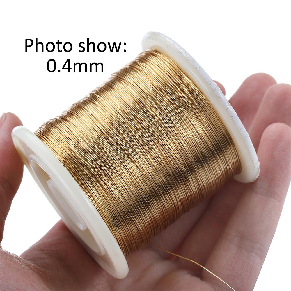 1Roll No Fade Copper Beading Wire Shapable Tarnish-Resistant Wire for DIY Bracelet Earrings Jewelry Making Craft Wholesale