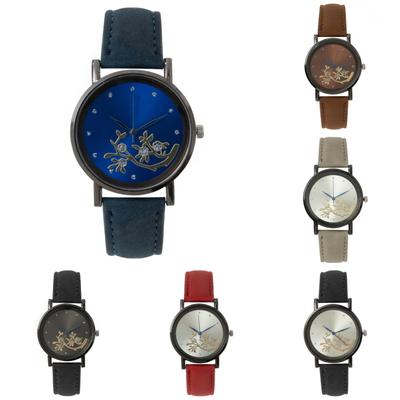 Nieuwe Luxe Dameshorloges Automatisch Mechanisch Leren Polshorloge Strass Dames Mode Cadeau Topmerk Reloj Mujer