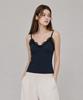 CARGOBROS FOR WOMAN Lace Rib Sleeveless Top (Navy)