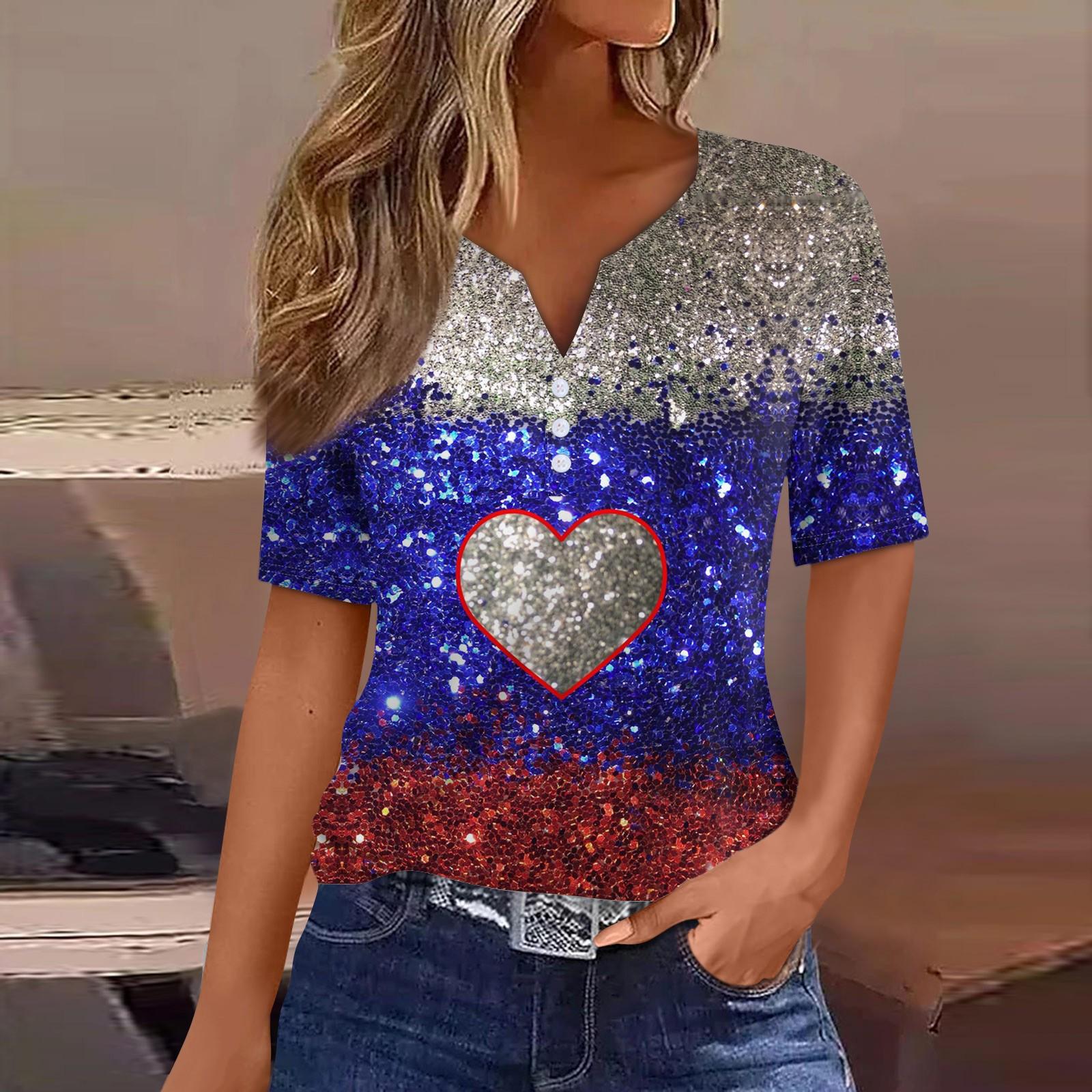 

Женская повседневная футболка с v-образным вырезом и короткими рукавами, декоративная футболка на пуговицах, топ S