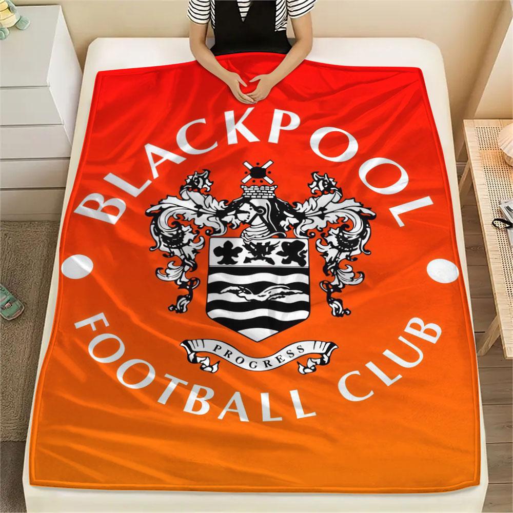 Coperta Blackpool F.C., Alta qualità, Confortevole per Tutte le Stagioni, Decorazione per la Casa, Calore e Comfort