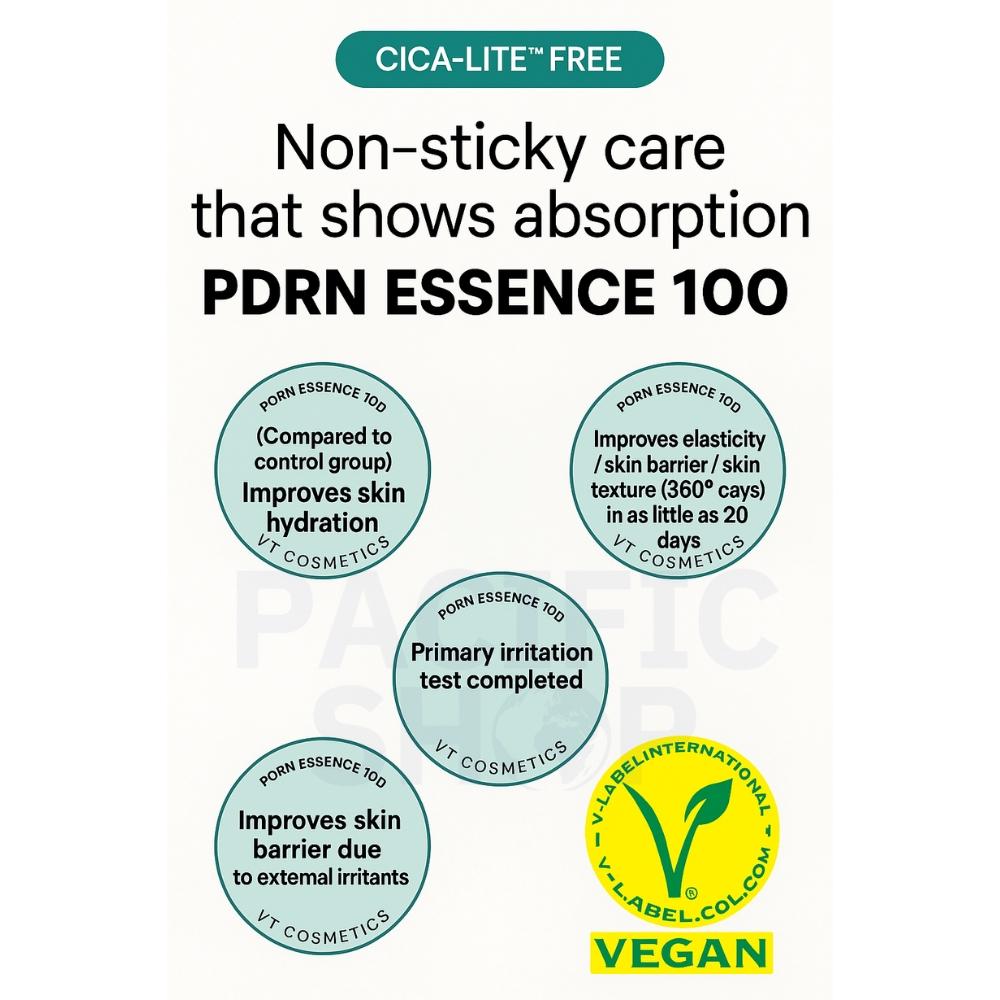 VT COSMETICS PDRN Essence 100 80ml / 2.70 Fl. Oz (50ml + 30ml)