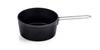 Fissler One Hand Pot 18cm Adamant Saucepan with Stainless Steel Lid Compatible with Gas Coating Made In Germany Black Japanese Fire/IH Non-Stick