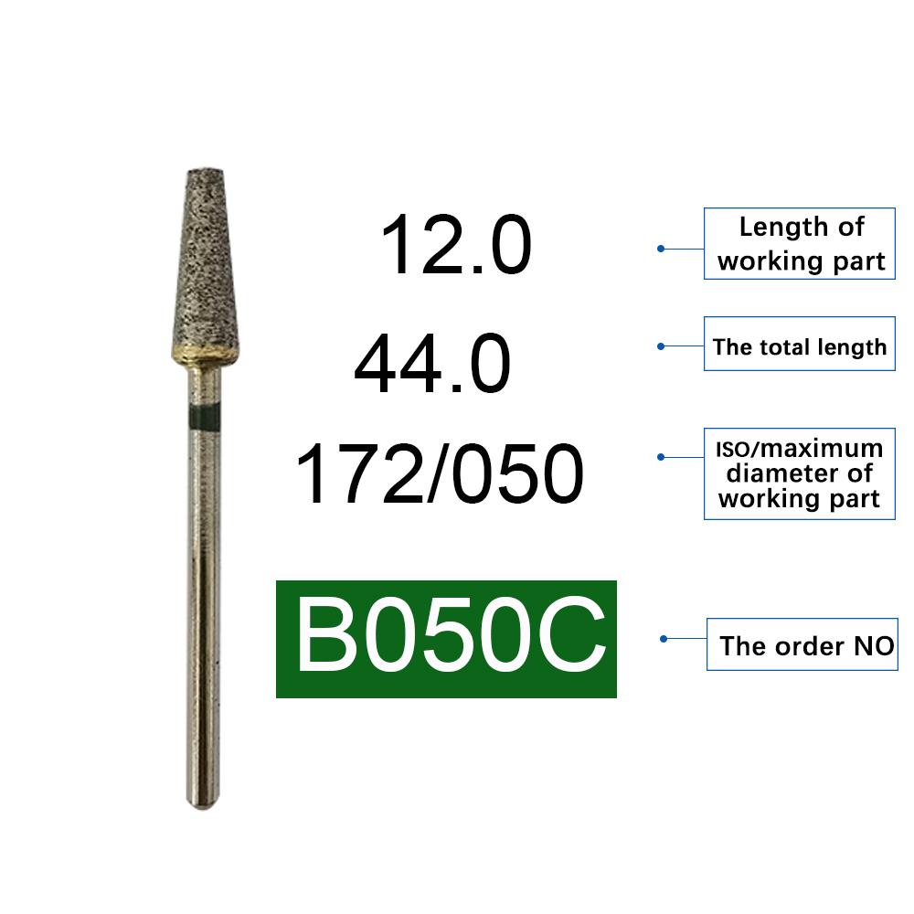 10 Pcs/Box Dental Hp Sintered Diamond Burs Kit Universal Dental Dentistry Burs Cutting Drills Dentist Lab Material Steel Prepare