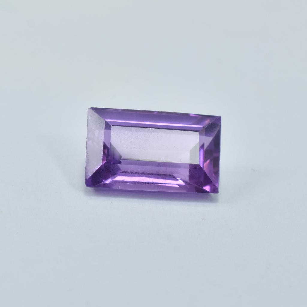 CERTIFIED Emerald Cut Unheated Loose Gemstone 5.30 Ct Stunning Purple Tanzanite SU-539