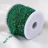 0.5M 1M 2M Irregular Clear Heart Chain Stainless Steel Glass Grave Stone Bead Chain Necklaces Bracelets Chain DIY Jewelry Making