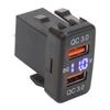 Dual USB Port  R Socket QC3.0 Fast   Charging Outlet Power Adapter for   Fortuner