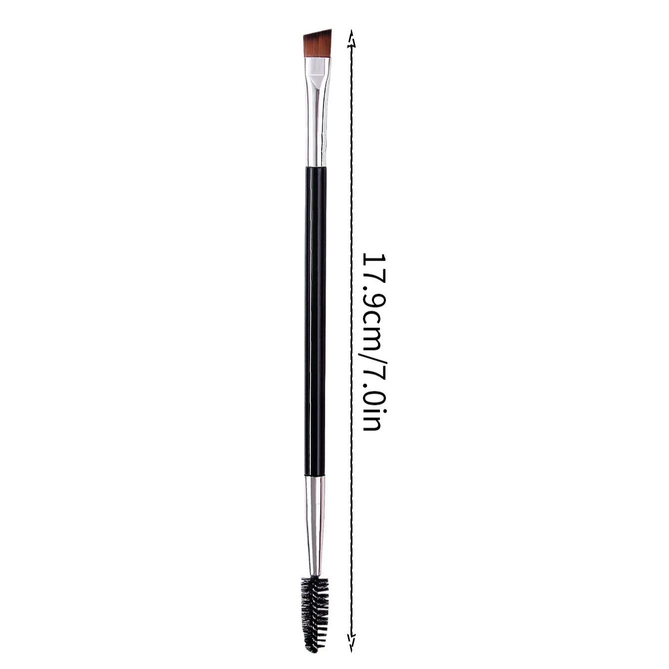 

Multi-functional dual-head makeup brush, ultra-fine eyeliner brush, angled eyebrow brush,eyelash brush,professional makeup tools Wool Fiber