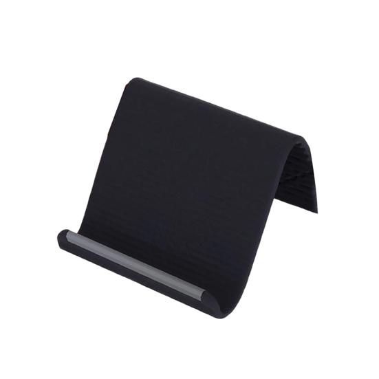 Flexible Silicone Phone Anti-Slip Holder Cell Phone Portable Foldable Tablet Stand Universal чёрный