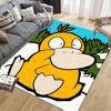 Psyduck Cartoon Illustration Square Area Rug, Non-Slip Floor Mat for Home Office, Perfect Gift for Psyduck Fans.chl