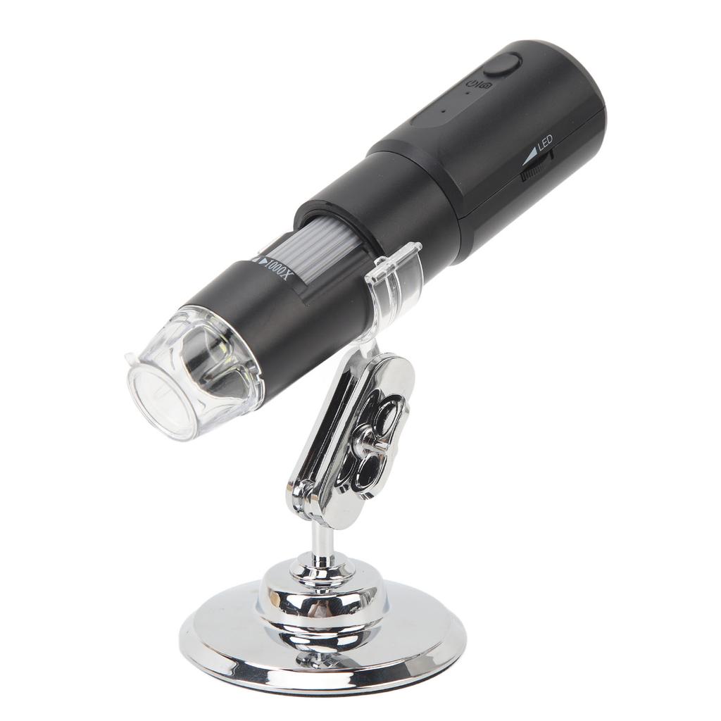 Wireless Digital Microscope Camera WiFi 50X To 1000X Magnification USB Adjustable Stand LED Light