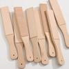 Double-Sided Leather Sharpeners with Wooden Handle DIY Polishing Board for Leather Modeling Brightening Essential Accessory