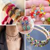 Cheriswelry Crystal Glass Beads 3x2mm AB Color Faceted Glass Loose Spacer Beads Rainbow Beads for DIY Necklace Earring Bracelet Making Home Party