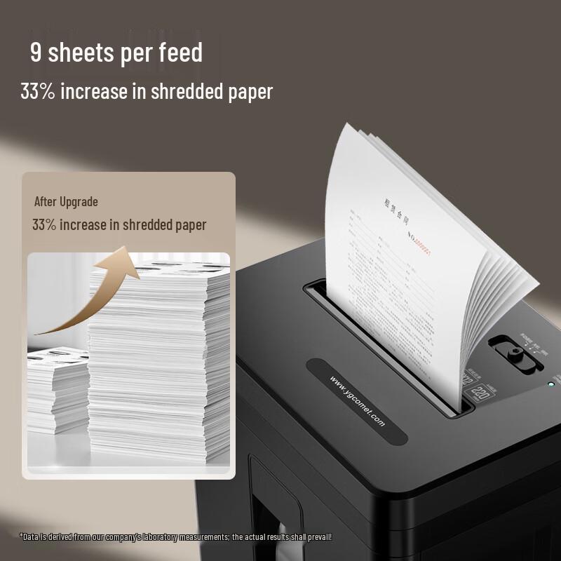 Comi 9-Sheet P-5 Cross-Cut Paper Shredder CN plug (adapter included)