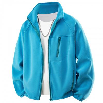 Unisex Fleecejacke Warm Leicht Reißverschluss Außenbekleidung Winter Outdoor Freizeitkleidung