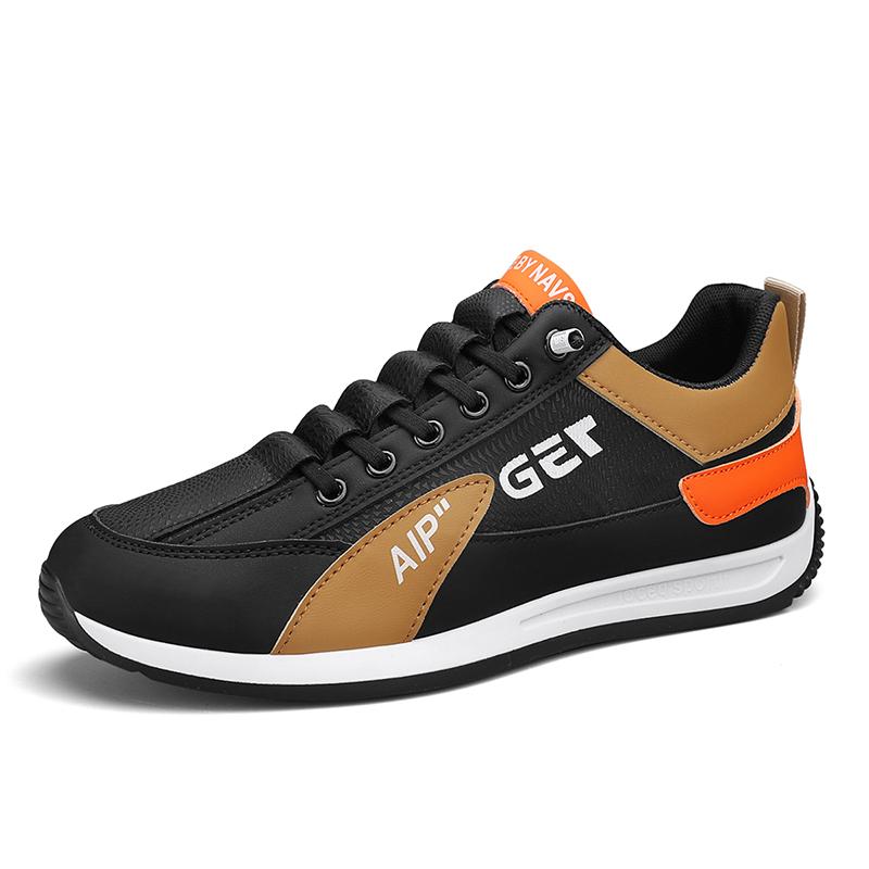 Mode Für Männer Im Freien Zu Fuß Fahren Leder Peas Schuhe Frühling Herbst Winter Männliche Studenten Original Sport Casual Turnschuhe