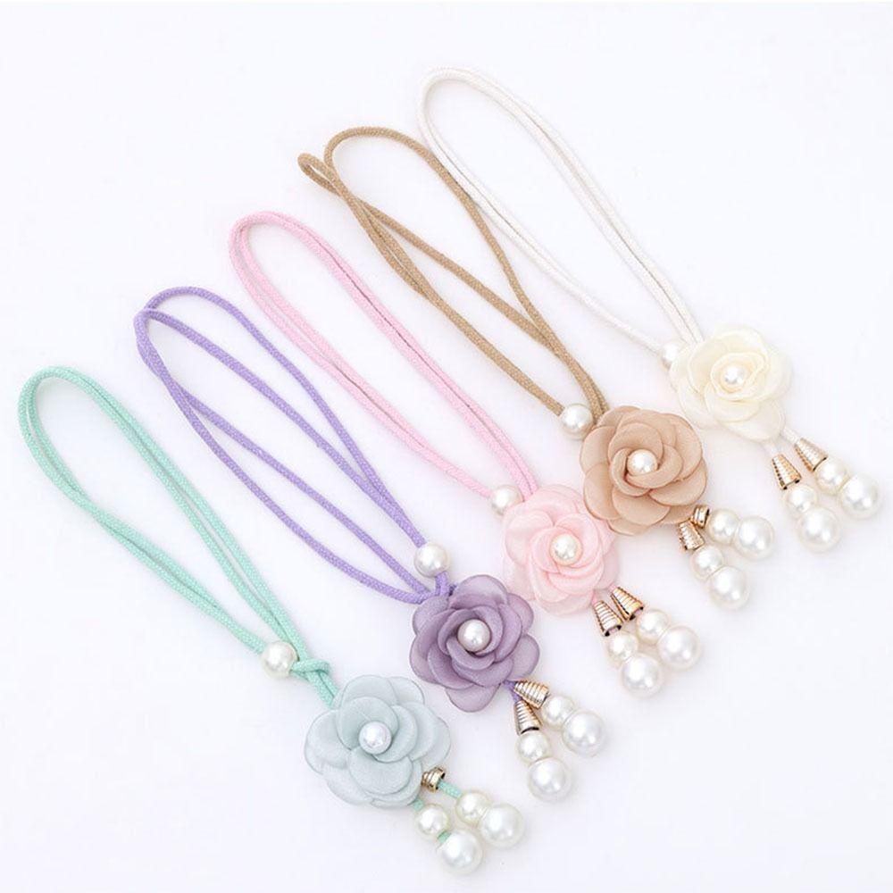 2Pcs Minimalist Floral Curtain Tiebacks Modern Curtain Holdbacks Hanging Ornament