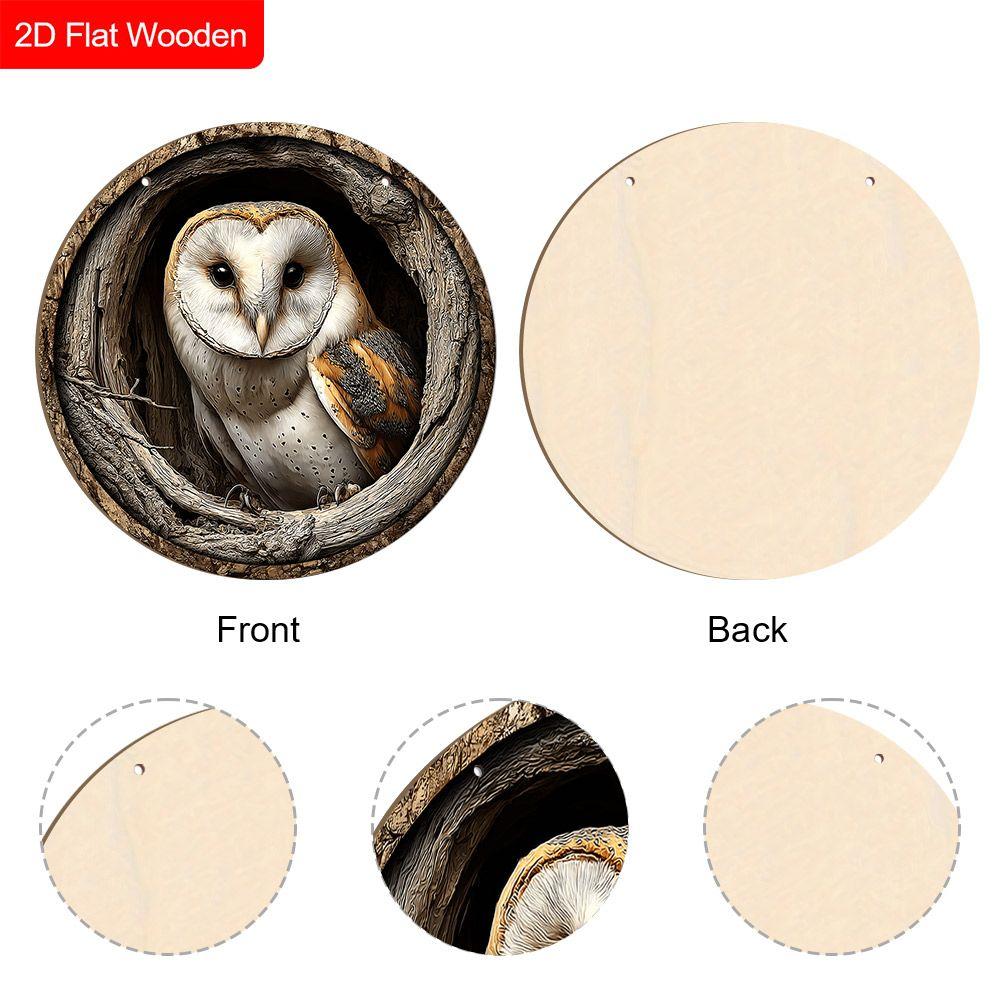 2D flate hengende dekorative skilt i tre, familievegg- eller dørdekorasjon, hagedekorasjon, innflyttingsgaver til venner