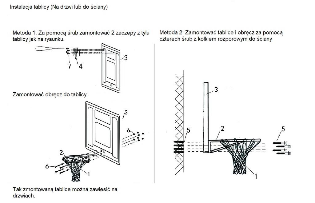 MASTER basketball backboard 80 x 58 cm