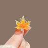 Ahornblatt Ginkgo Biloba Blatt Strass Brosche Nische High-End Korsage Design Temperament Ausschnitt Anti-Licht Nadel Accessoires Anzug