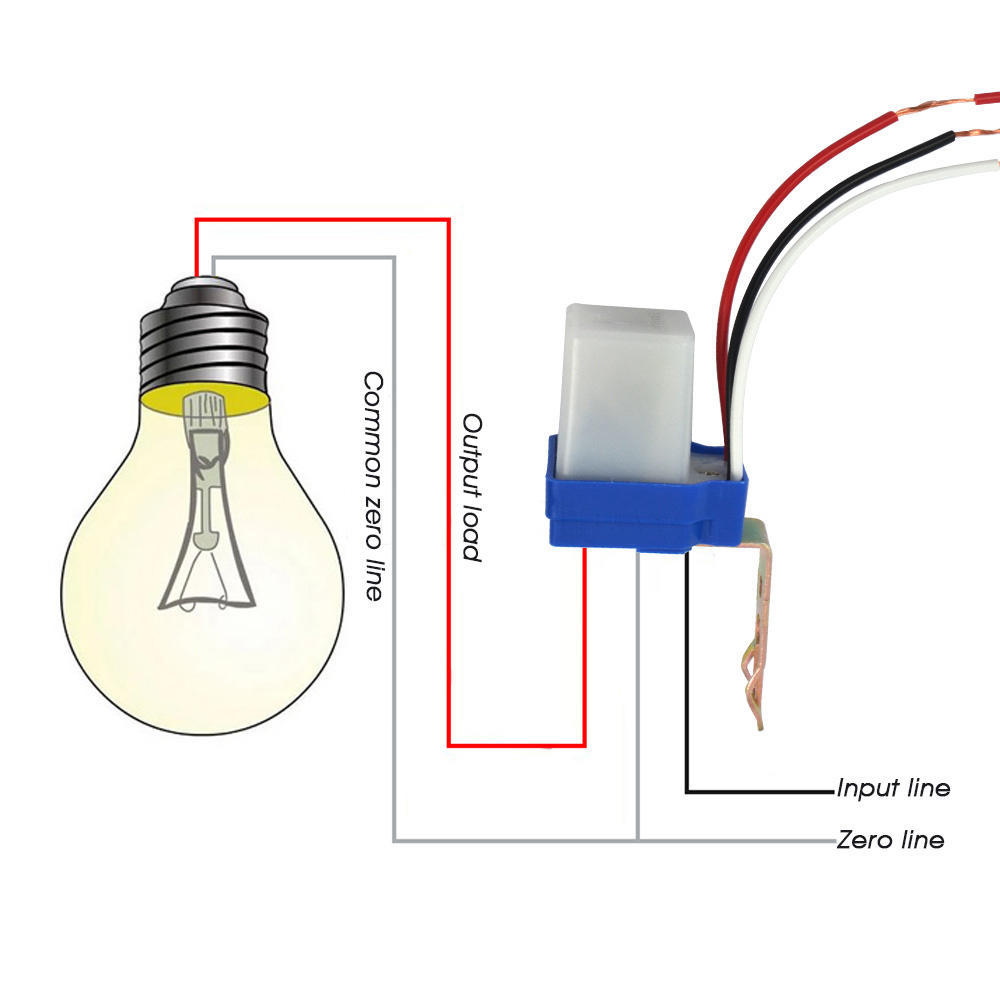 220V 10A Otomatik Açma Kapama Otomatik Sokak Lambası Kontrol Sensörü Açma Kapama