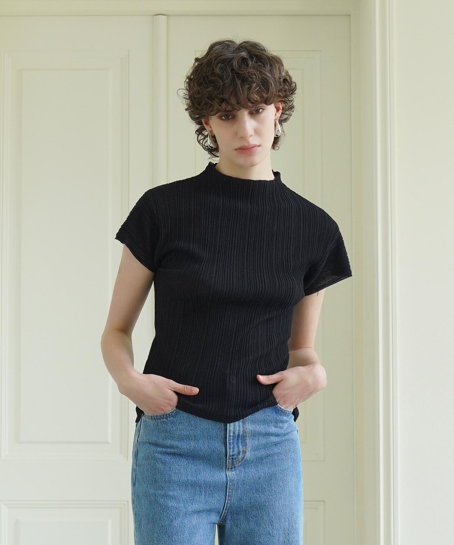Pilot Ribbed Knit Top Light Blue/S