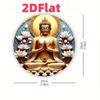 Tin Art Painting Metal Wall Decor 20x20cm Handmade Craft Home Decorative Plate