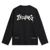 Li Ning Sports Lifestyle Series Letter Round Neck Ice Silk Quick Dry Comfortable Breathable Loose Long Sleeve T-Shirt Unisex Tops Black AHSV279-1
