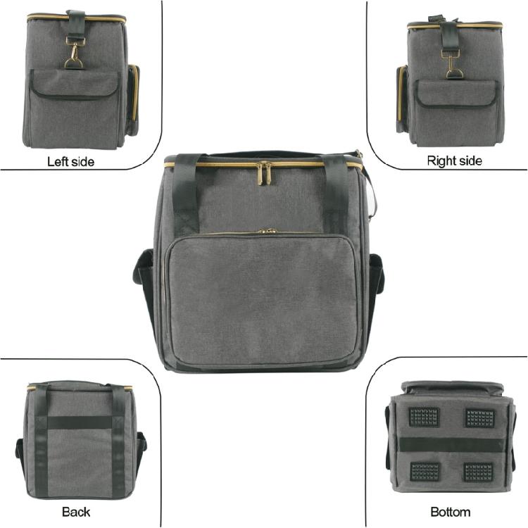 Portable Record Album Storage Travel Organizer Bag Albums Storage Carrying Bag With Divider for Travel Collection