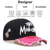 Adjustable Donut Embroidery Baseball Cap Sunscreen Hip-hop Letter Embroidery Flat Brim Hat Cotton Korean Style