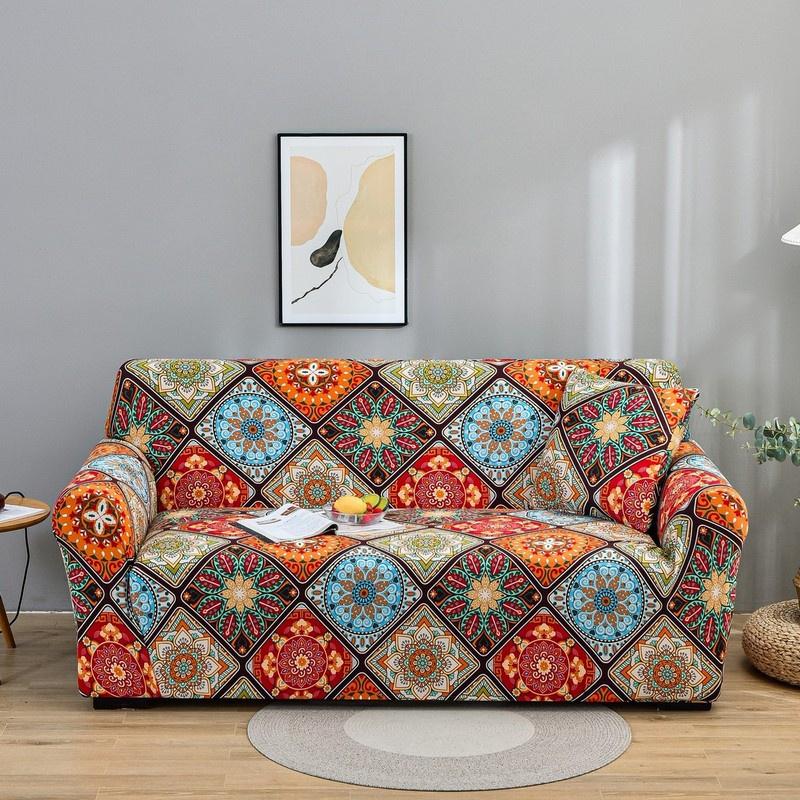 Geometric Printed Sofa Slipcoversastic Sofa Covers For Living Room Non-Slip Couch Cover Funda Sofa S/M/L/Xl 1Pc