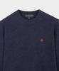 BROOKS BROTHERS Wool Solid Pullover (Navy) (Bbwrmof413)