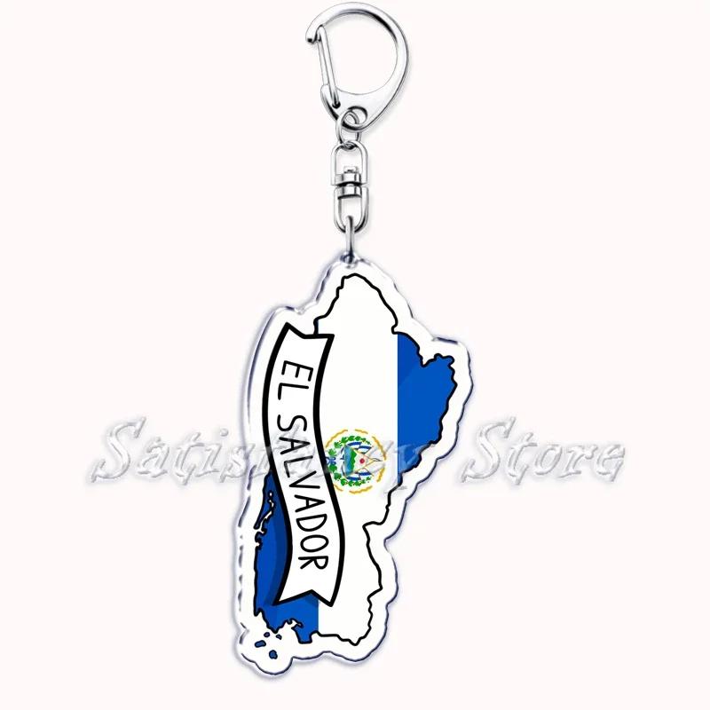 France Scotland Country Maps with Name Acrylic Keychains Keyring for Accessories Bag Pendant Key Chain Ring Jewelry Friend Gifts
