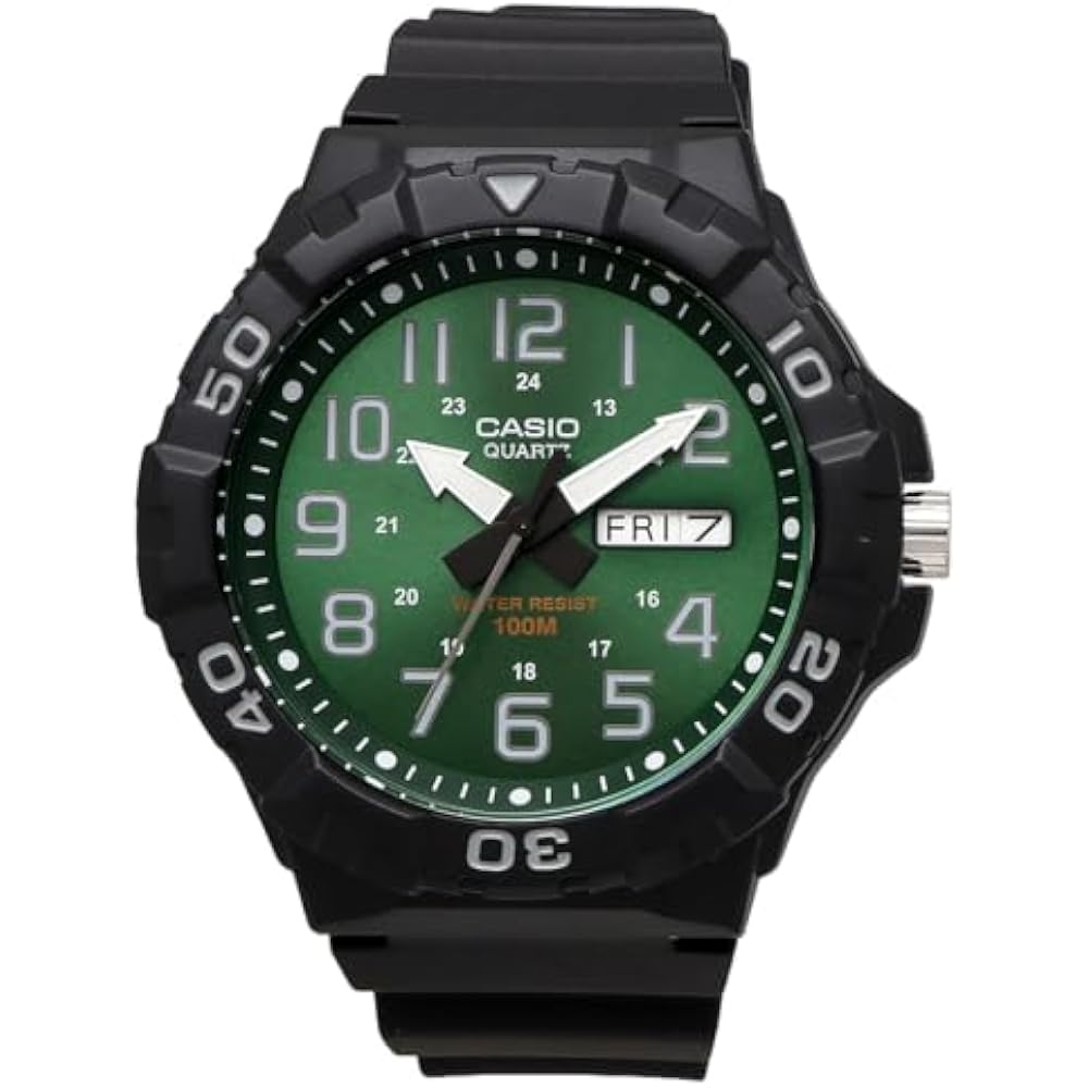 [CASIO] Standard STANDARD BIG FACE Quartz Watch MRW-210H-3BV Men's Green Kyokko Dial Overseas Mod...