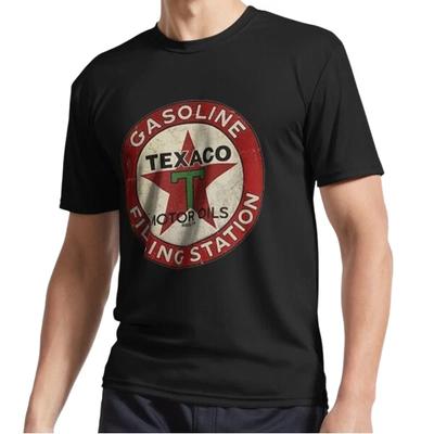 Neues Texaco Benzin Logo Aktives Logo T-Shirt Lustig Größe S bis 5XL