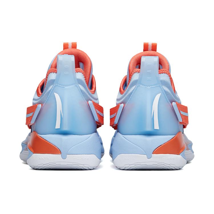 New ANTA GH3 Basketball Shoes Men Low Top Blue/Orange 112211103-6