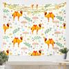 Colorful French Bulldog Tapestry Cute Frenchie Dog Faces Print Wall Hanging For Dog Lovers Bedroom Living Room Home Decor