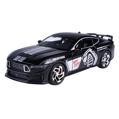 1/32 Ford Mustang Shelby GT500 Alaşım Spor Araba Modeli Diecast Metal Oyuncak Pist Yarış Arabası Modeli Ses ve Işık Koleksiyonu Çocuk Hediyeleri