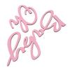 Oh Baby Dřevěná cedule Oh Baby Sign Výřez pro Gender Reveal Párty Dekorace do školky