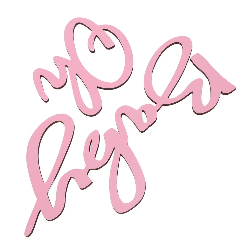 Oh Baby Dřevěná cedule Oh Baby Sign Výřez pro Gender Reveal Párty Dekorace do školky