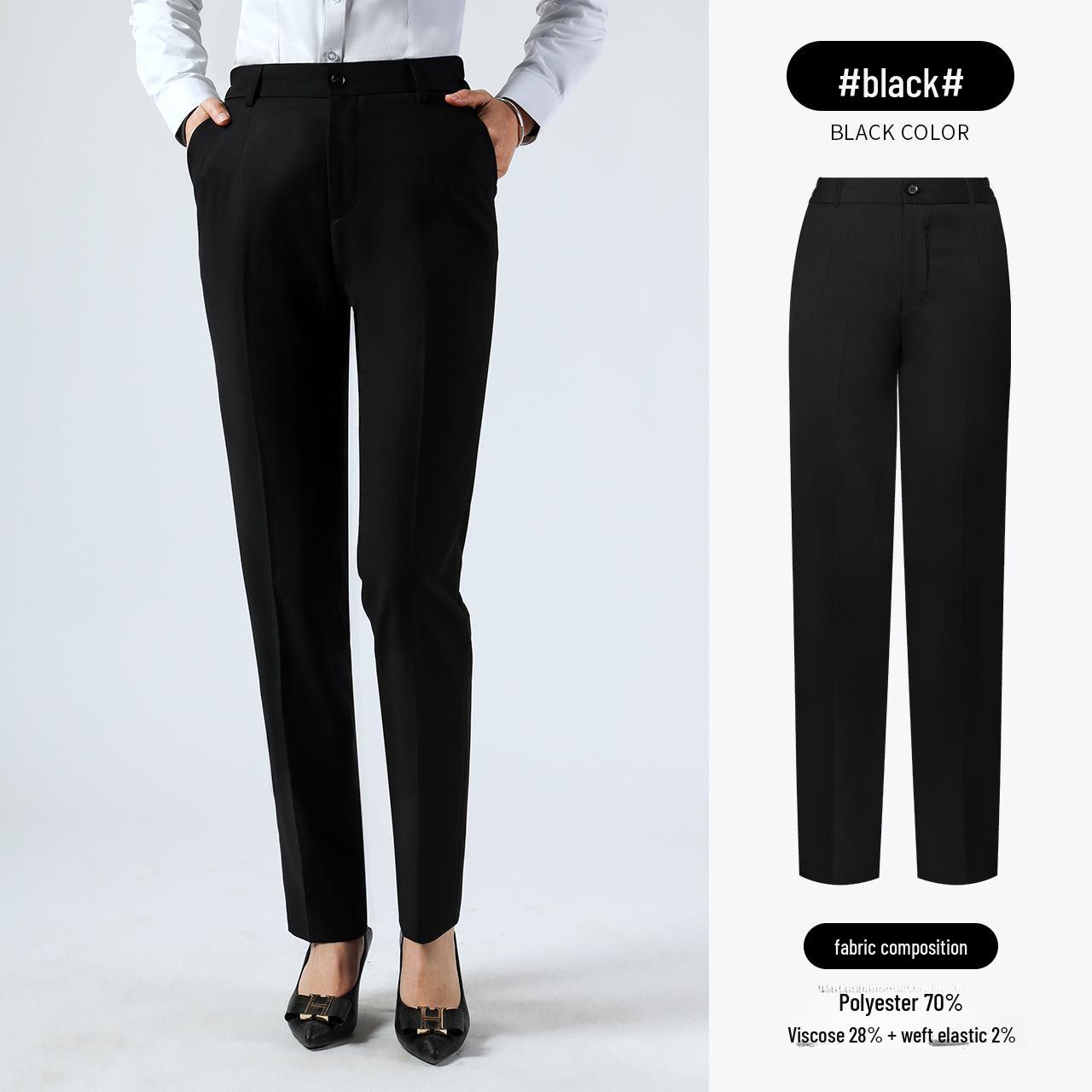 

Женские повседневные брюки облегающего кроя с высокой талией цвета Royal Blue - стиль весна/осень XXL+