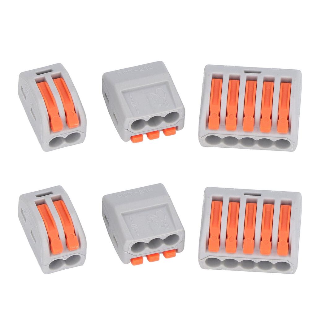 90PCS Compact Wire Conductor Connector Quick Splicing Terminal Block Assortment 250V 32A