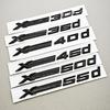 3D ABS Black Logo XDrive 30d 35d 40d 45d 50d 55d Emblem Car Trunk Fender Side Badge StickerFor X3 X5 X6 X7 F25 F15 G01 G05