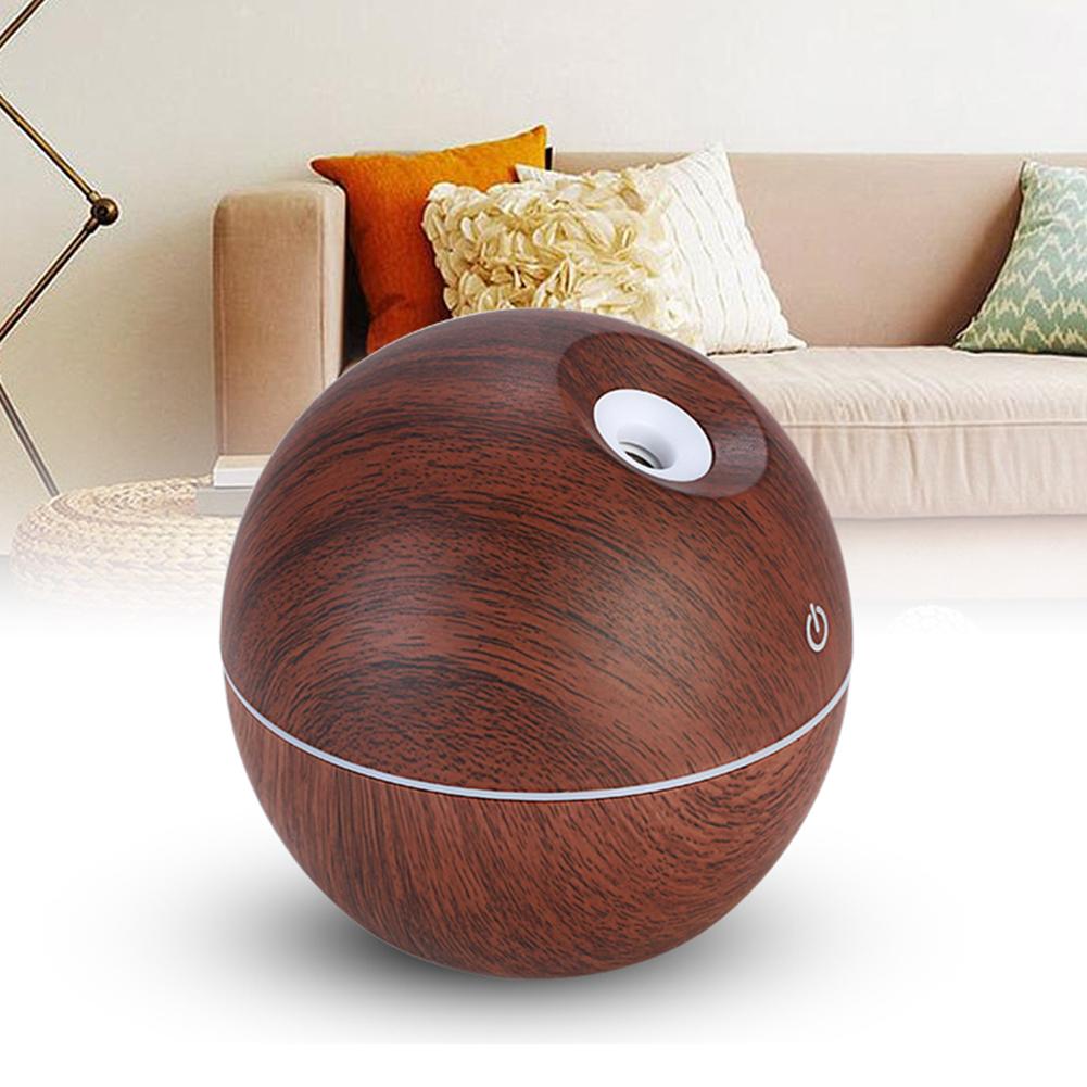 130ml USB Charging Wood Grain Slanting Mist Air Humidifier