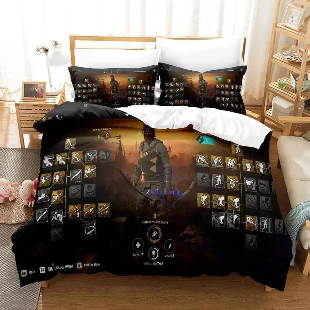 

Comforter 3D Game Dying Light 2 Stay Human Bedding Set Printed Bed Set With Bed Single Double Queen Super King Size Comforter (quilt)-EU Single(135*200cm)3pcs