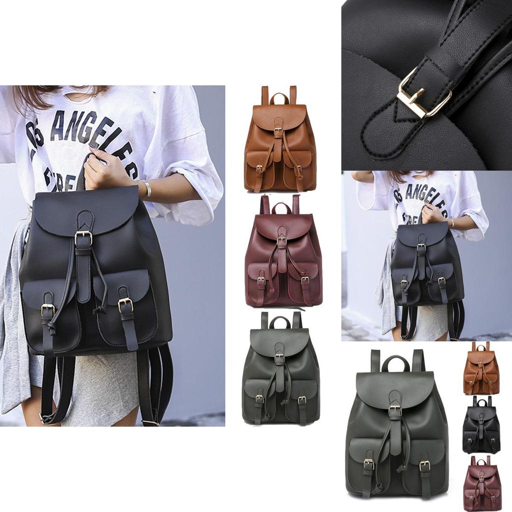 Chic Women's Pu Leather Backpack With Soft Material And Wear Resistant Design