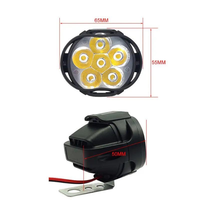 Motorcycle Additional LED Headlight Scooter Auxiliary Spotlight Upgrade Motorcycle Universal Spotlight Car Lighting Accessories